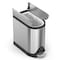 Simplehuman 10 Liter Butterfly Step Can, Fingerprint-Proof Brushed Stainless Steel CW1899 - alternate 6